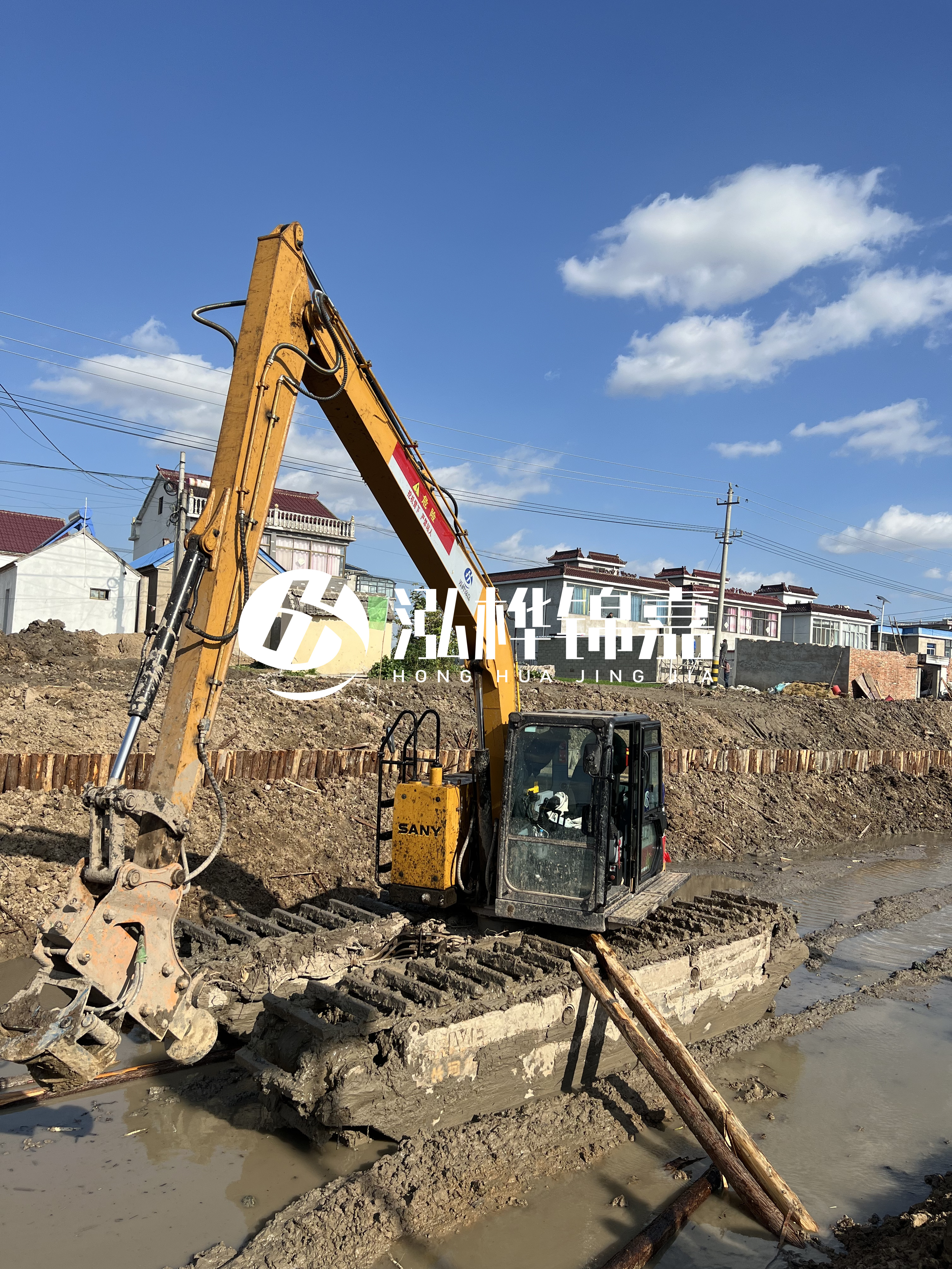 汕頭松木樁源頭廠家-河道護坡打樁對河岸保護有何作用？